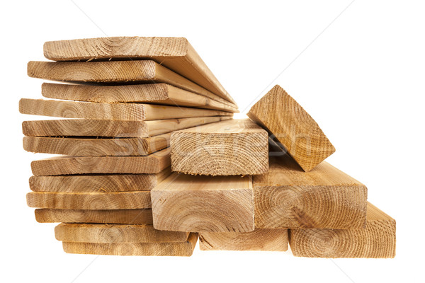 Lumber planks and boards Stock photo © elenaphoto