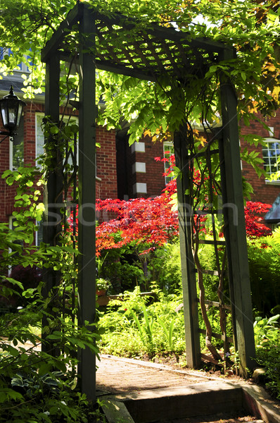 Front yard of a house Stock photo © elenaphoto