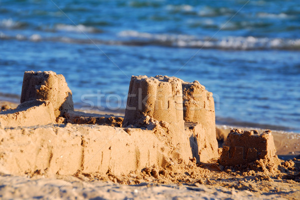 Sand castle Stock photo © elenaphoto