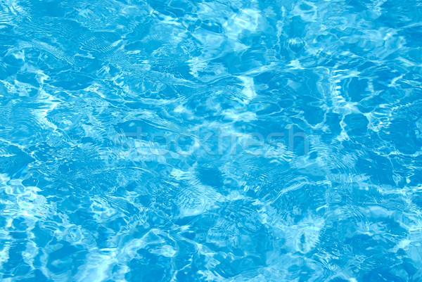 藍色 水 游泳池 質地 太陽 夏天 商業照片 © elenaphoto
