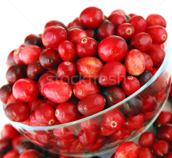 Cranberries in a bowl Stock photo © elenaphoto