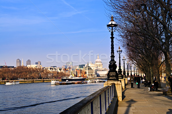 London view from South Bank Stock photo © elenaphoto
