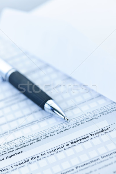 Financière demande forme crédit enveloppe stylo [[stock_photo]] © elenaphoto