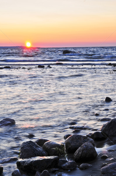Apus apă ţărm Canada mare frumuseţe Imagine de stoc © elenaphoto