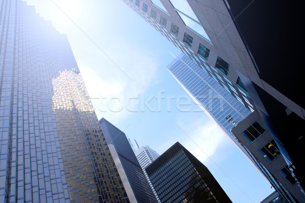 Wolkenkrabbers moderne glas staal centrum toronto Stockfoto © elenaphoto