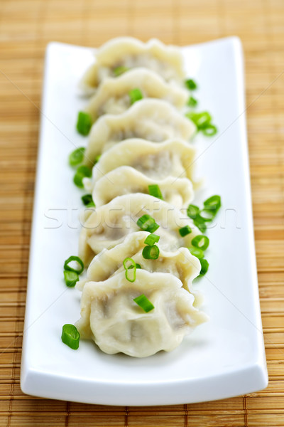 Plate of dumplings Stock photo © elenaphoto