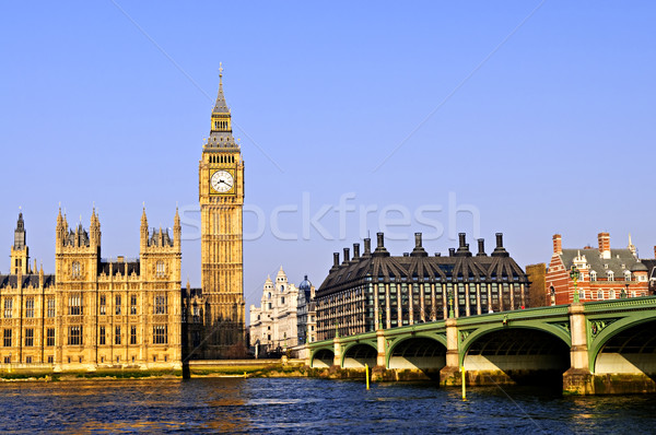 Stock fotó: Big · Ben · Westminster · híd · London · víz · épület