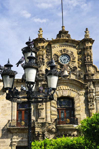 Overheid paleis Mexico historisch centrum licht Stockfoto © elenaphoto