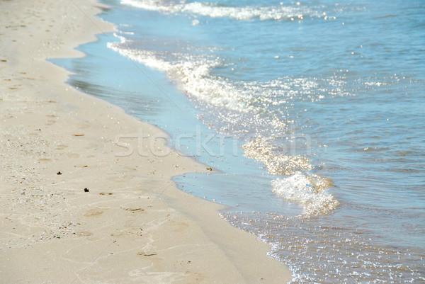 Plajă val mare fundal valuri Imagine de stoc © elenaphoto