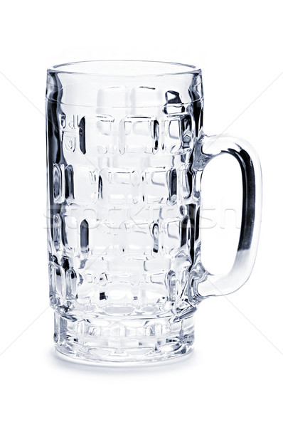 Сток-фото: пусто · пива · кружка · стекла · изолированный · белый