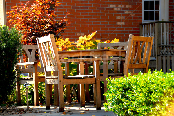 Foto d'archivio: Patio · casa · naturale · legno · costruzione