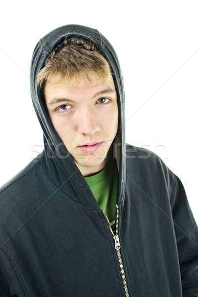 [[stock_photo]]: Jeune · homme · attitude · isolé · blanche · homme