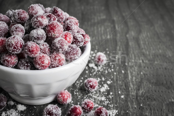 Stock photo: Sugared cranberries