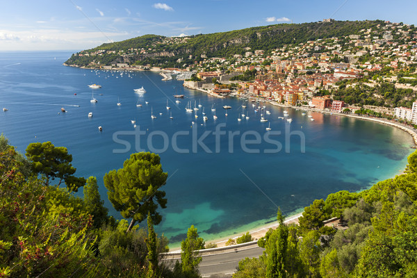 Villefranche-sur-Mer view on French Riviera Stock photo © elenaphoto