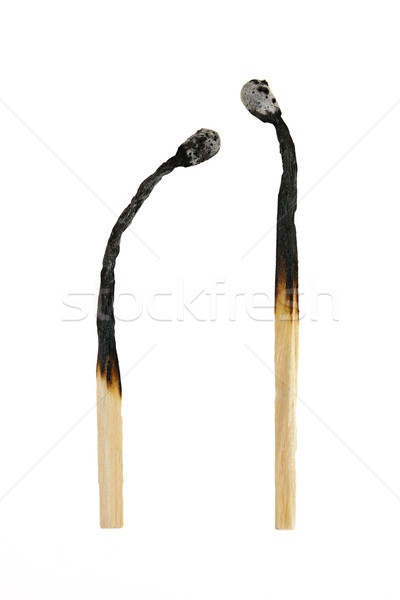 Two burnt out matches Stock photo © elenaphoto