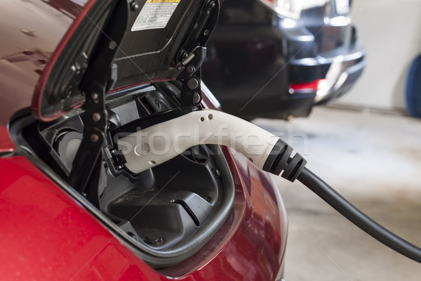 Electric car charging Stock photo © elenaphoto
