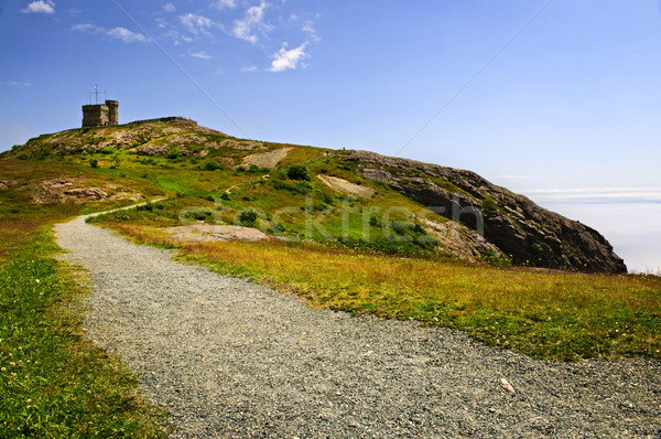 Long path to Cabot Tower on Signal Hill Stock photo © elenaphoto