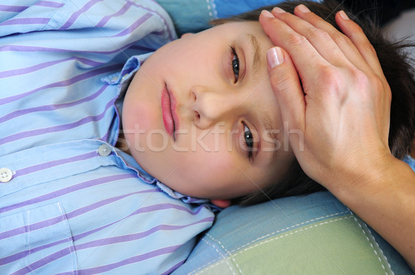 Sick child Stock photo © elenaphoto