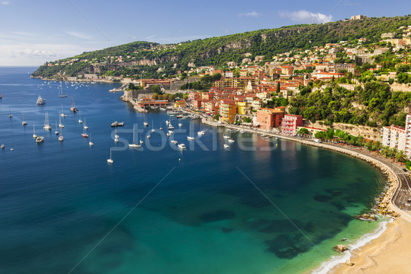 Villefranche-sur-Mer view on French Riviera Stock photo © elenaphoto