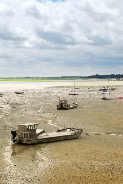 Stock photo: Fishing boats in Cancale, France.