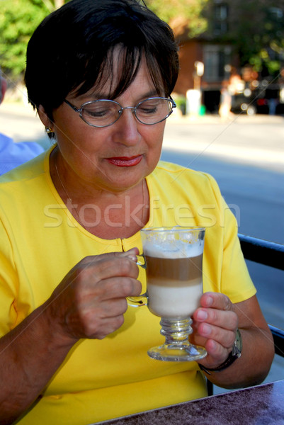 Café extérieur café affaires [[stock_photo]] © elenaphoto