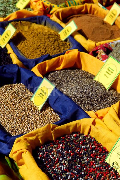 Spices on the market Stock photo © elenaphoto