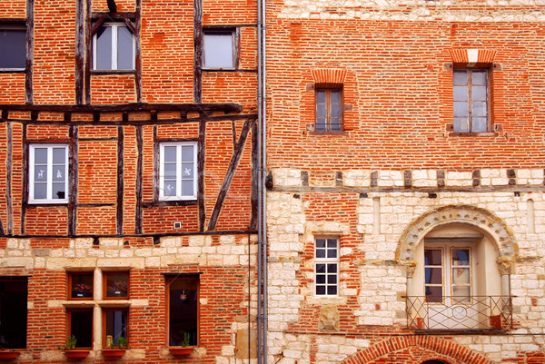 Medieval houses in Albi France Stock photo © elenaphoto