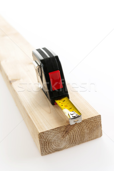 Ruleta lemn metal metric doua Imagine de stoc © elenaphoto