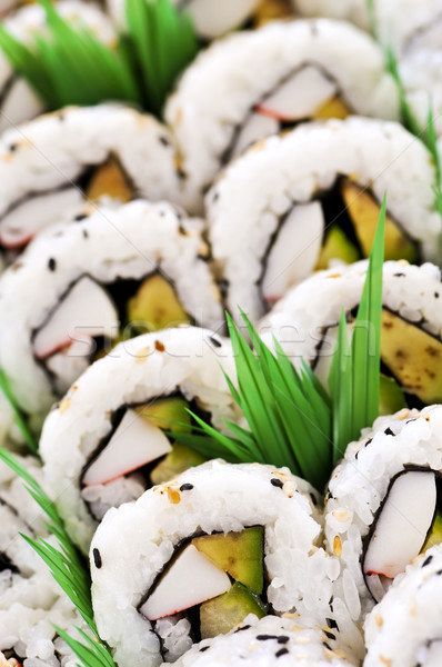 Foto stock: Sushi · bandeja · aperitivos · alimentos · Asia