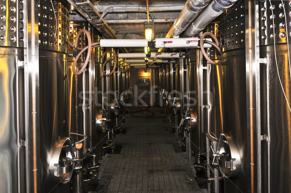 Сток-фото: вино · оборудование · тур · Winery · металл