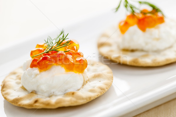 Caviar appetizers Stock photo © elenaphoto