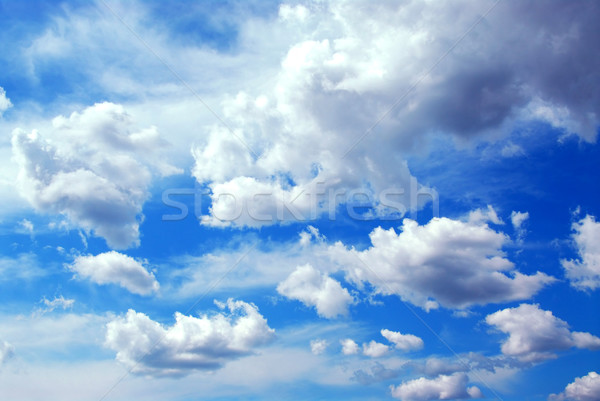 Cloudy sky background Stock photo © elenaphoto