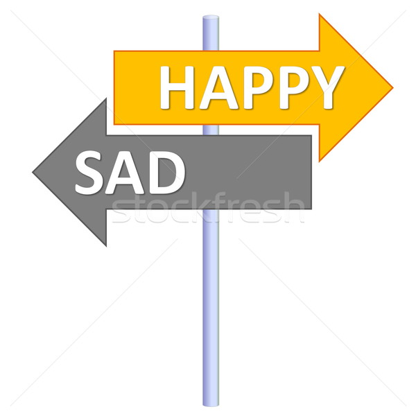 Happy or sad Stock photo © Elenarts