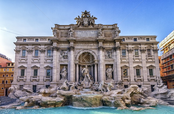 Trevi Çeşmesi roma İtalya gün su Stok fotoğraf © Elenarts