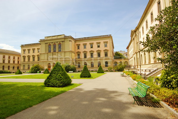 University of Geneva building in the Bastions park, Switzerland. Stock photo © Elenarts