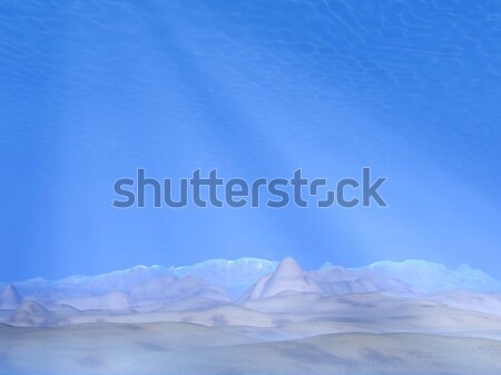Underwater scene - 3D render Stock photo © Elenarts