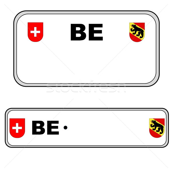 Bernese plate number, Switzerland Stock photo © Elenarts