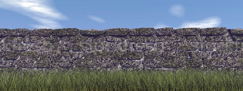 Brick wall - 3D render Stock photo © Elenarts