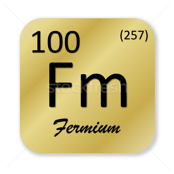 Fermium element Stock photo © Elenarts