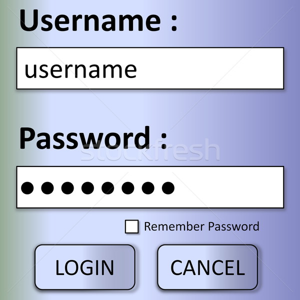 [[stock_photo]]: S'identifier · forme · utilisateur · mot · de · passe · boutons · signe