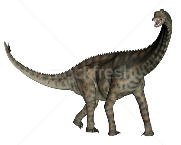 динозавр Постоянный 3d визуализации белый природы ходьбе Сток-фото © Elenarts