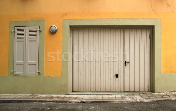 Closed garage door Stock photo © Elenarts