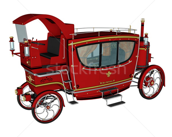 Royal carriage - 3D render Stock photo © Elenarts