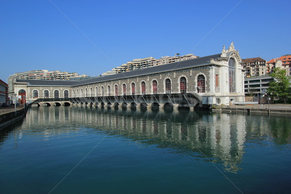 Batiment des Forces-Motrices, Geneva, Switzerland Stock photo © Elenarts