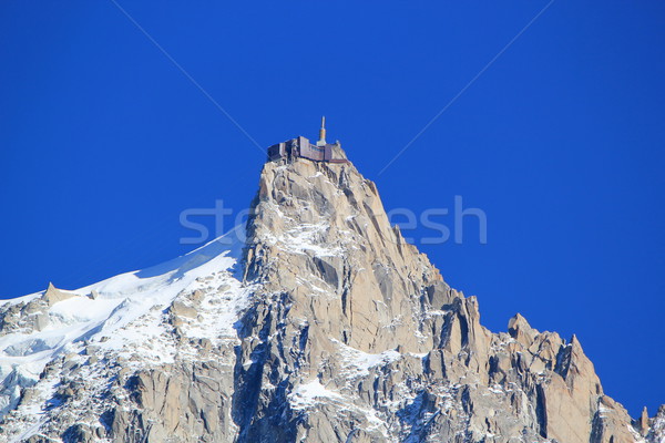 Aiguille du Midi, Mont-Blanc, France Stock photo © Elenarts