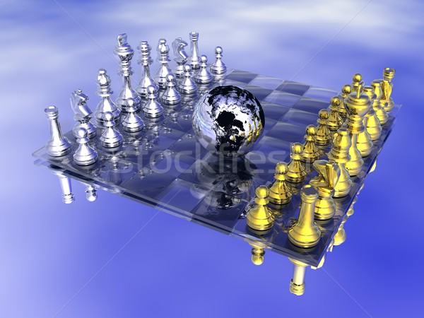 Stock photo: Strategy on earth