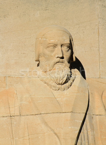 Duvar İsviçre heykel sanat Stok fotoğraf © Elenarts