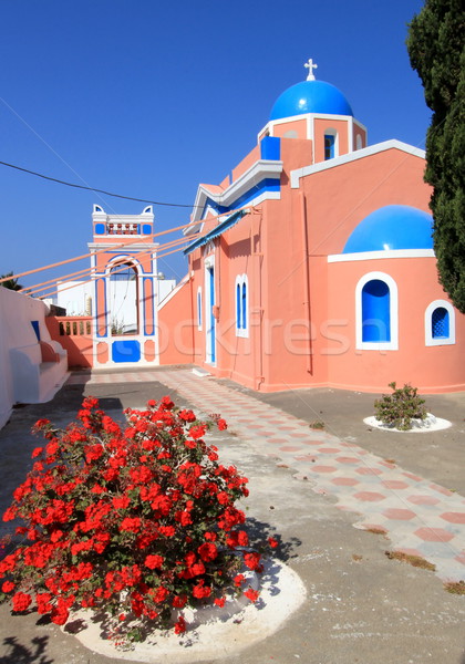 Typical church, Oia, Santorini, Greece Stock photo © Elenarts
