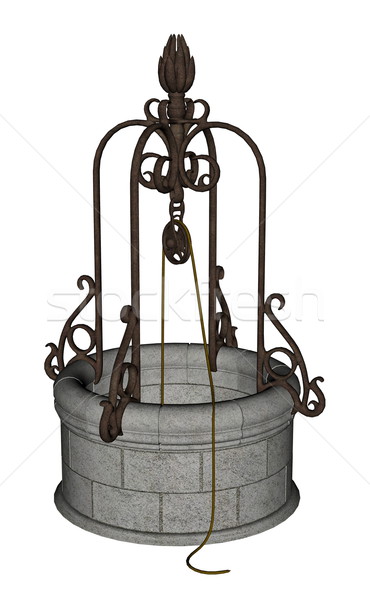 Ancient well - 3D render Stock photo © Elenarts