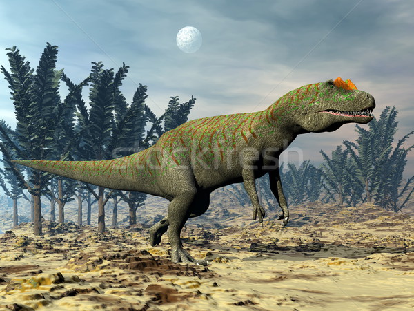Allosaurus dinosaur - 3D render Stock photo © Elenarts